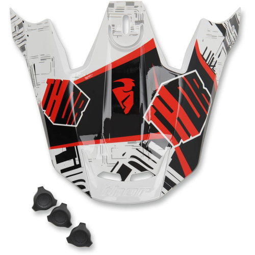 Thor - Thor Helmet Visor Kit for Verge Helmets - Block White - 0132-0738