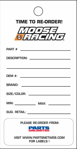 Moose Racing - Moose Racing Recorder Cards - 9904-0546