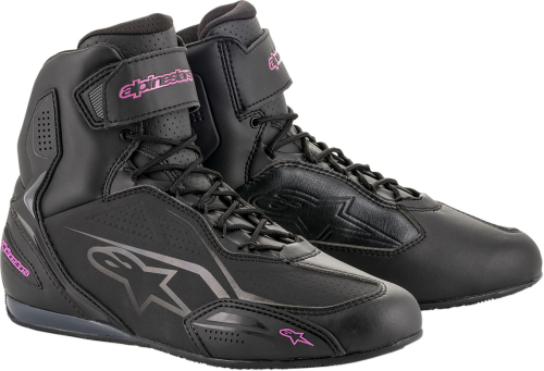 Alpinestars - Alpinestars Stella Faster-3 Womens Riding Shoes - 25104191039-8 - Black/Fuchsia - 8
