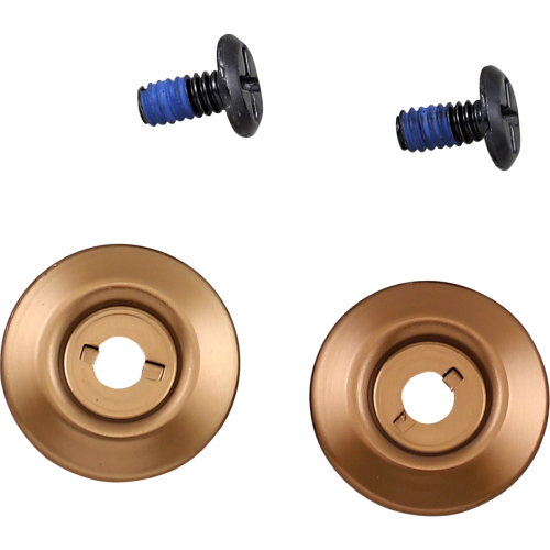 Biltwell Inc. - Biltwell Inc. Hardware Kit for Lane Splitter/Gringo S Helmets - Black Screw/Bronze Baseplate - 0034-150-63