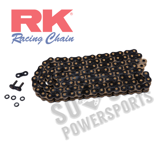 RK - RK 525 GXW BG XW-Ring Chain - 120 Links - Black/Gold - BG525GXW-120