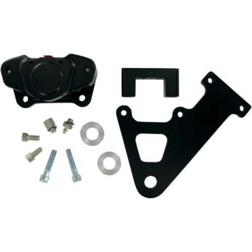 GMA Engineering - GMA Engineering 2-Piston Custom Rear Brake A-Caliper Kit - Classic Black Contrast - GMA-103FLTB