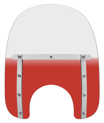 Memphis Shades - Memphis Shades Memphis Slim Windshield (7in. Cutout) - 15in. - Gradient Burnt Orange - MEM4117