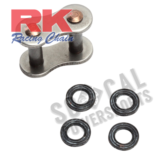 RK - RK Rivet Connecting Link for 520 GXW XW-Ring Chain - Black - BK520GXW-RL