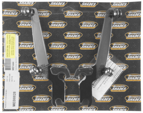Memphis Shades - Memphis Shades Plates-Only Kit for Changing Fats/Slim to Sportshield - Black - MEB8828