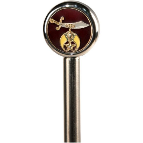 Pro Pad - Pro Pad 9in. Stainless Steel Flag Pole with Topper - Shriners - POLE9-SHRNT