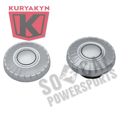 Kuryakyn - Kuryakyn Aztec Fuel Caps - Chrome - 7387