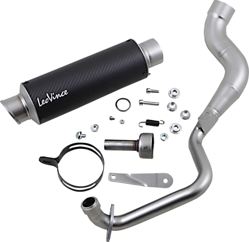 Leo Vince - Leo Vince GP Corsa Exhaust System - Matte Carbon Muffler - 3396M