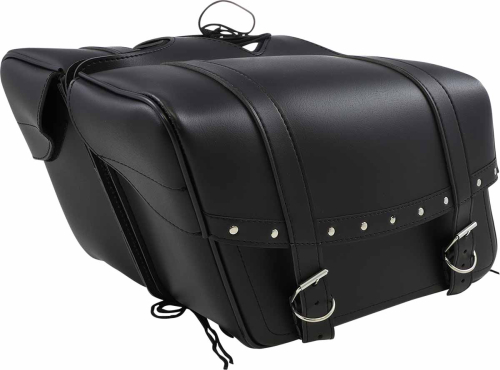 Saddlemen - Saddlemen Highwayman Slant-Style Saddlebag - Rivet - 15 1/2in.L x 6in.W x 9 1/2in.H - X021-03-041