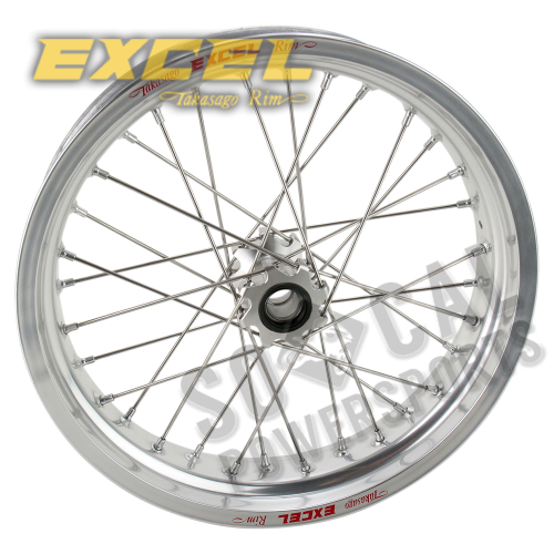 Excel - Excel Pro Series G2 Front Wheel Set - 17x3.50 - Silver Hub/Silver Rim - 2F7LS40