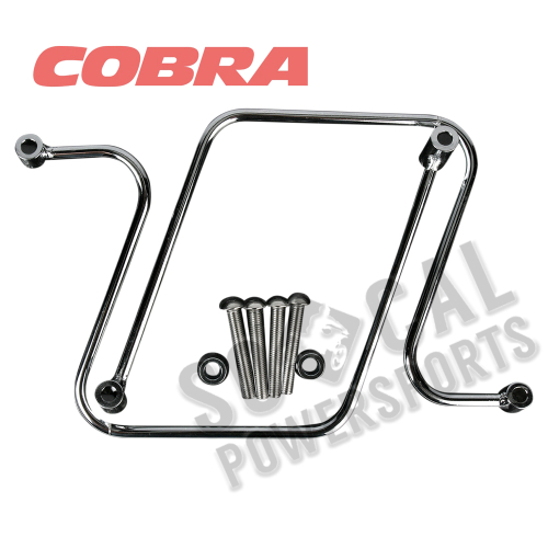 Cobra - Cobra Saddlebag Supports - Chrome - 02-6250