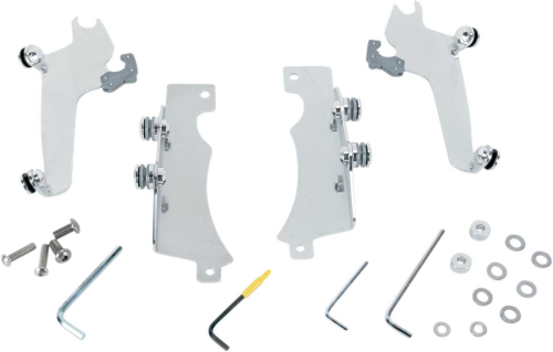 Memphis Shades - Memphis Shades Trigger-Lock Mount Kit for Sportshield Windshields - Polished - MEK1917