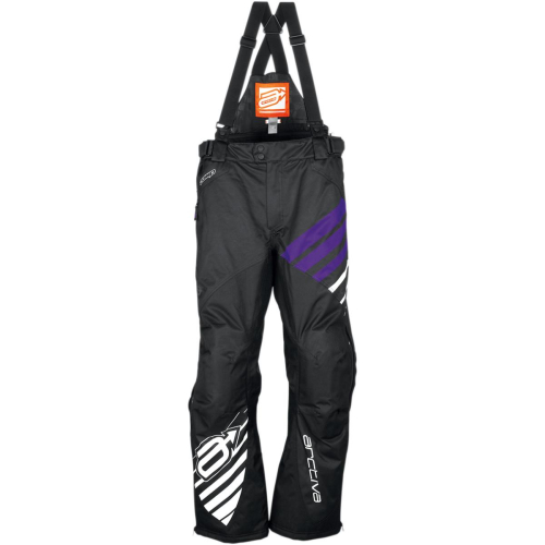 Arctiva - Arctiva Comp Insulated Womens Bib - XF-2-3131-0484 - Black/Purple - X-Small