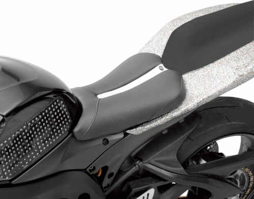 Saddlemen - Saddlemen Gel-Channel Track One-Piece Solo Seat with Rear Cover - 0810-0807