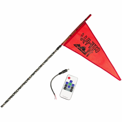 Whip-It - Whip-It Standard RF Light Rod Whip - 3ft. - Black - 3-103B