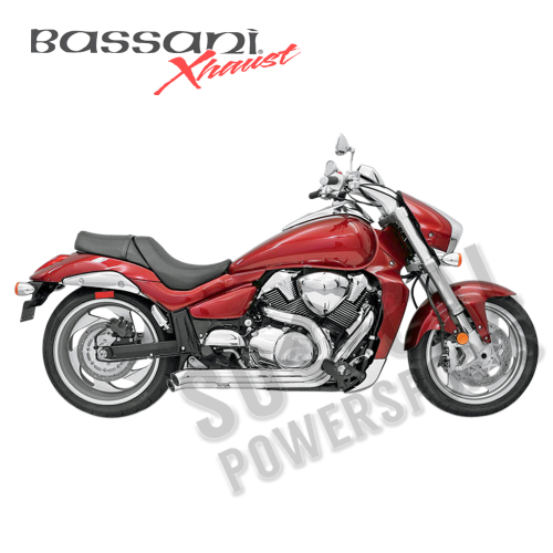 Bassani Manufacturing - Bassani Manufacturing Pro Street Turn Out Exhaust System - Chrome - SM9-3TO