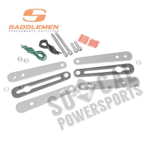 Saddlemen - Saddlemen S4 Saddlebag Strut-Mounted Turn Signal Relocation Kit - 2020-0349