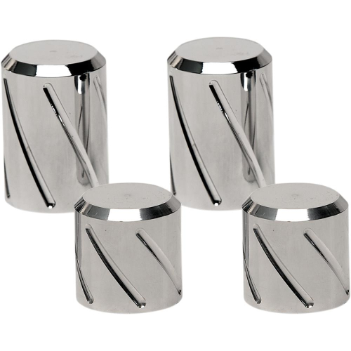 Pro Pad - Pro Pad Billet Docking Station Chrome Spiral Cover - 4pc. - DSC-SPRL-CSET