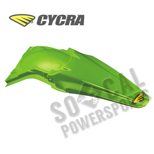Cycra - Cycra Powerflow Rear Fender - Green - 1711-72