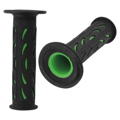 Pro Grip - Pro Grip 724 Dual Density Road Grips - Black/Green - 724GNBK