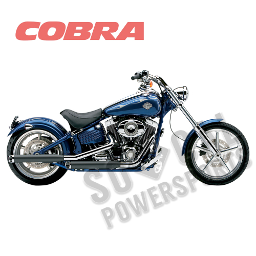 Cobra - Cobra 3in. Slashcut Slip-On Mufflers - Black - 6003B