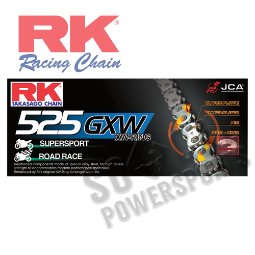 RK - RK 525 GXW XW-Ring Chain - 110 Links - 525GXW-110