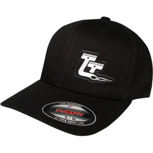 Throttle Threads - Throttle Threads Curved-Bill Throttle Threads Hat - TT446H51BKSM - Black - Sm-Md
