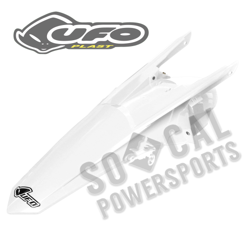 UFO Plastics - UFO Plastics MX Rear Fender - White - KT04060-047