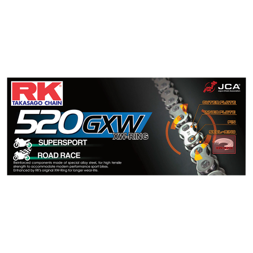 RK - RK 520 GXW XW-Ring Chain - 116 Links - 520GXW-116
