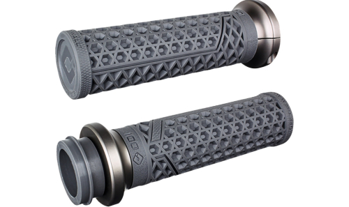 ODI - ODI Vans V-Twin TBW Lock-On Grips - Graphite/Gunmetal - V31VHTWH-H
