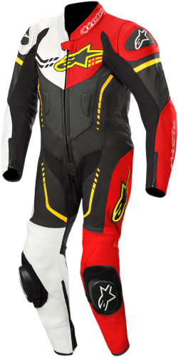 Alpinestars - Alpinestars Youth GP Plus Cup One-Piece Leather Suit - 31405181236130 - Black/White/Red/Yellow - 24