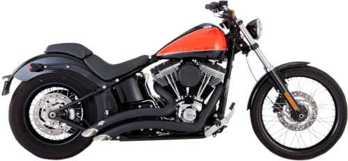 Vance & Hines - Vance & Hines Big Radius 2-Into-2 Exhaust System - Black - 46069