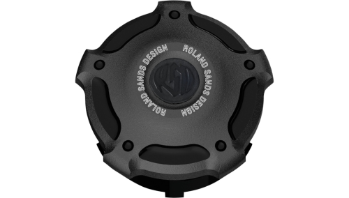 RSD - RSD Billet Aluminum Gas Caps - Misano - Black Ops - 0210-2056-SMB