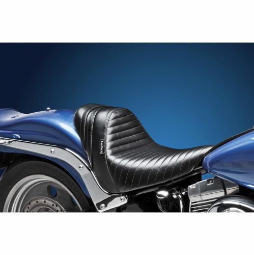 Le Pera - Le Pera Stubs Spoiler Pleated Solo Seat - Black Stripes - LK410