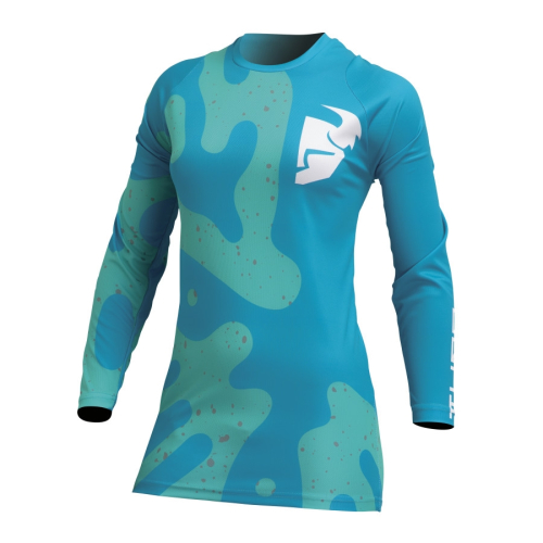 Thor - Thor Sector Disguise Womens Jersey - 2911-0262 - Teal/Aqua - X-Small