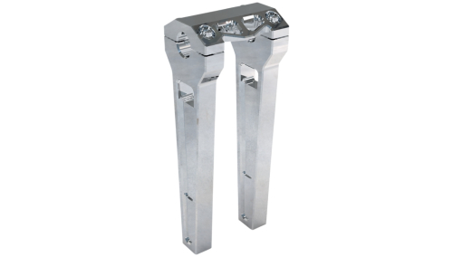 LA Choppers - LA Choppers 1in. Straight Riser Kit - 10in. - Raw Aluminum - LA-7470-10R