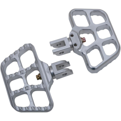 Joker Machine - Joker Machine Mini Serrated Driver Floorboard - Raw Aluminium - 08-644-6