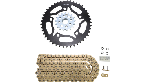Vortex - Vortex HFRS Hyper Fast 520 Street Conversion Chain and Sprocket Kit - Gold - CKG7614