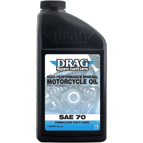 Drag Specialties - Drag Specialties High-Performance Mineral Motorcycle Oil - SAE 70 - 3601-0770