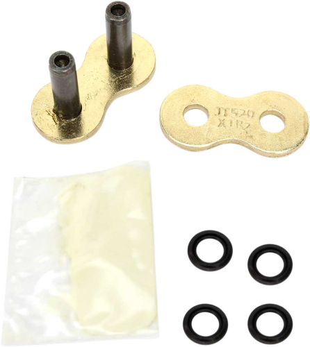 JT Drive Chain - JT Drive Chain Rivet Connecting Link for 520 X1R2 Heavy Duty X-Ring Chain - Gold/Black - JTC520X1R2GBRL