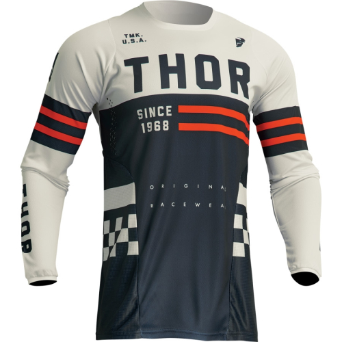 Thor - Thor Pulse Combat Jersey - 2910-7091 - Midnight/Vintage White - Small