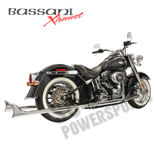 Bassani Manufacturing - Bassani Manufacturing True Duals with 39in. Fishtail Mufflers - 1S26E-39