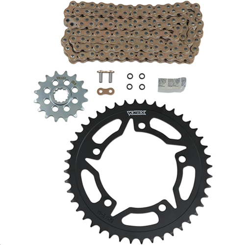 Vortex - Vortex HFRS Hyper Fast 520 Street Conversion Chain and Sprocket Kit - Gold - CKG6413