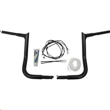 Fat Baggers, Inc. - Fat Baggers, Inc. 1-1/4in. EZ Install Handlebar Kit with Pointed Top Handlebars - Gloss Black - 909212-B