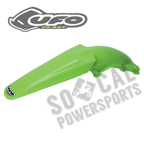 UFO Plastics - UFO Plastics Rear Fender - 05-12 KX Green - KA03757-026