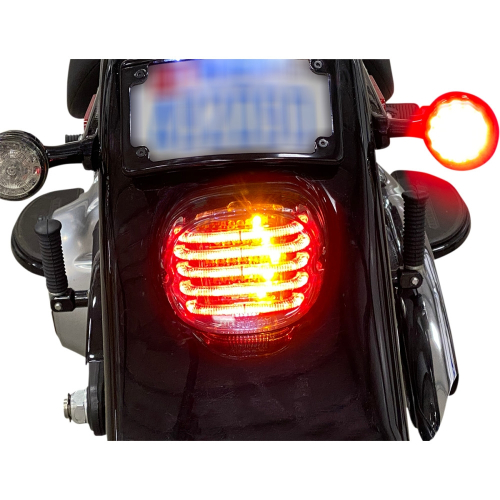 Custom Dynamics - Custom Dynamics Probeam Low Profile LED Taillights with Integrated Turn Signals - Bottom Window - Smoke Lens - PB-TL-INT-BW-S