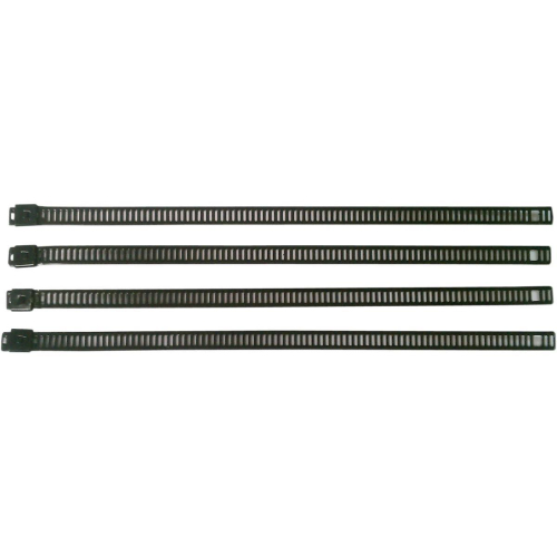 Cycle Performance - Cycle Performance Stainless Steel Tie Wraps - Ladder Style (.275in. W) - 14in. - Black - CPP/9079