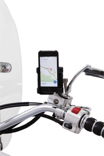 Ciro - Ciro Smartphone Holder without Charger with Mirror Mount - Black - 50320
