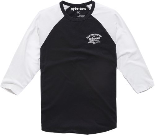 Alpinestars - Alpinestars Booted Premium Raglan T-Shirt - 12107100410202X - White/Black - 2XL