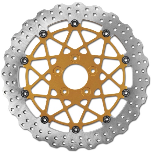 Performance Machine - Performance Machine Speedstar Front Brake Rotors - 11.5 - Gold Adonized - 0133-1538S-G